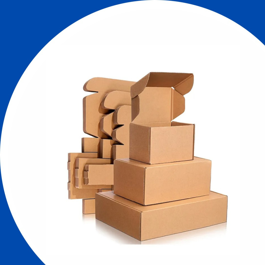 Custom Logo Brown Kraft Paper Boxes