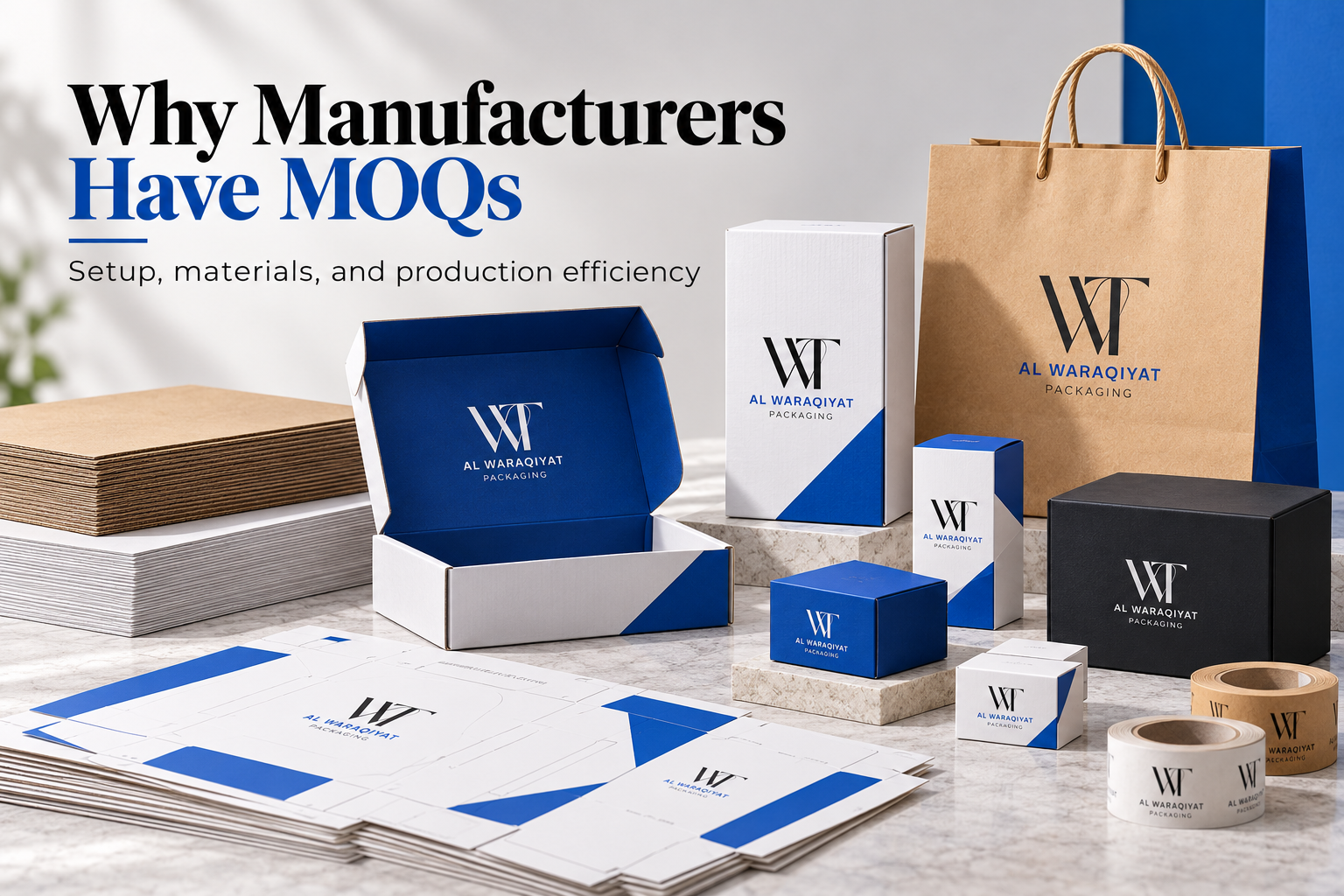 Materials and equipment involved in custom packaging production